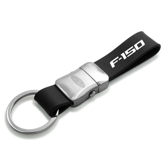 Ford F-150 Genuine Black Leather Strap Detachable Key Chain