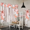 thumbnail image 4 of Cheerland Rose Gold Balloons Tassel Garland Arch Kit with Stars Backdrop, 56pcs, 4 of 6