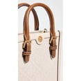 thumbnail image 4 of Tory Burch Women's Mini T Monogram Tote, Ivory, Off White, One Size, 4 of 5