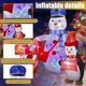 thumbnail image 4 of Decoración inflable al aire libre del patio del muñeco de nieve del pingüino de los productos de la Navidad de Ourwarm, 4 of 4