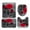 Red, variant on Patgoal 4Pcs/Set Shower Curtain Set/ Blue Shower Curtains for Bathroom/ Juego De Baños De Set Completo/ Kids Bathroom Sets Bathroom Decor Set/ Bathroom Accessories/ Bathroom Accessory Set