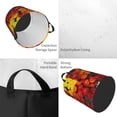 thumbnail image 2 of Balery Marigold Flowers In Different Colors Cesta de ropa redonda con asas, impermeable, independiente, para ropa, juguetes, dormitorio y familia-Small, 2 of 6