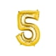thumbnail image 1 of Globo Metalizado Gigante Forma de Numero 76 cm Celebraciones dorado, 1 of 2