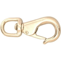 Campbell T7615502 Swiveling Quick Snap, Die Cast Zinc, Nickel Plated, 5/8" Round Eye, 5/8" Opening, 3-3/8" Length, 80 lbs Load Capacity, Pack of 10