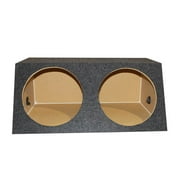 Q Power BASS12 Dual 12-Inch Sealed Angled Subwoofer Enclosure Box
