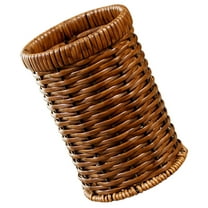 IBASETOY Silverware Holder Utensil Rack Holder Brown Drainage Easy to Clean for Everyday Dining 1 Piece