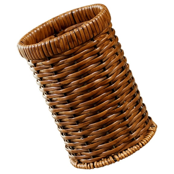 IBASETOY Silverware Holder Utensil Rack Holder Brown Drainage Easy to Clean for Everyday Dining 1 Piece