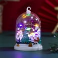 thumbnail image 4 of Christmas Table Decorations Christmas Decor Table Top Santa Train Snow Globe Night Light Farmhouse Xmas Holiday Decoration for Room Fireplace Shelf 2024 Christmas Ornaments, 4 of 6