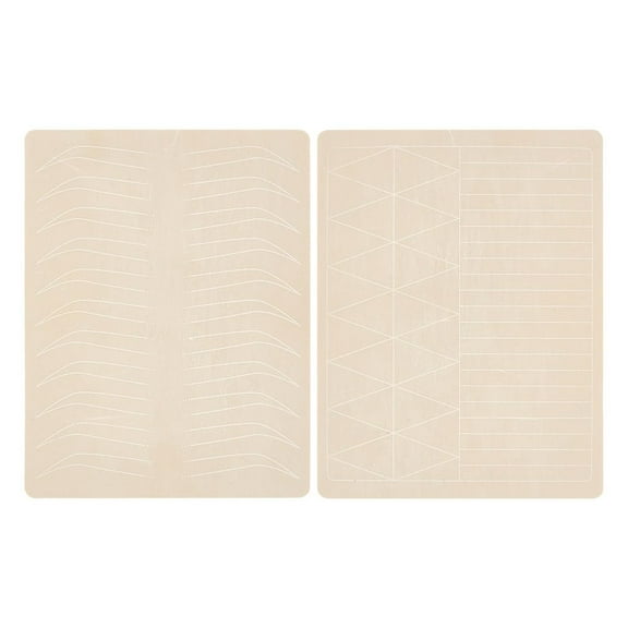 5pcs Eyebrow Tattoo Practice Skin Microblading Practice Silicone Skin Sheet Micro Blading Eye Brow Makeup Tattooing Supplies for Cosmetic Tattoo Eyebrow Beginner Salon for diy