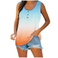 thumbnail image 2 of gakvbuo Summer Tank Tops For Women 2024 Casual Workout Shirts Scoop Neck Sleeveless U Neck Dolphin Hem Flowy Loose Fit Blouse Shirt Tunic Top, 2 of 7
