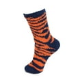 thumbnail image 2 of BambooMN Women's Fuzzy Team Spirit Socks - Orange/Blue - One Size(4 - 10) - 4 Pairs, 2 of 4