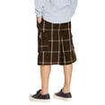 thumbnail image 2 of Hat and Beyond Men's Trendy Plaid Button Pocket Casual Loose Cargo Shorts, 2 of 5