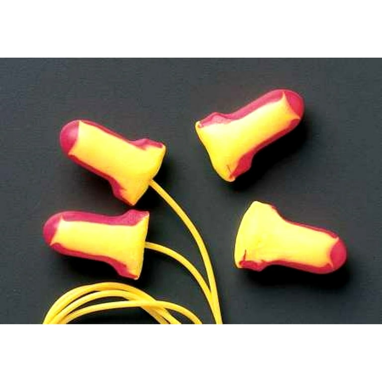 32NRR Cordless Laser Lite Single-Use Earplugs - Magenta/Yellow