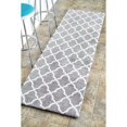 thumbnail image 2 of Nuloom 2' 6 x 10' Machine Fait Gustav Faux Tapis en Gris, 2 of 3