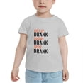 thumbnail image 2 of Wake up Drank Laydown Drank spitup Drank Funny Toddler T-Shirts for Boys Girls (Gray, 5/6T), 2 of 5