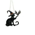 thumbnail image 2 of Halloween Witch Wind Chime, Spooky Outdoor Decor, Window Hanging Pendant, Creepy Party Decoration, Durable Weatherproof Holiday Ornament, 2 of 5