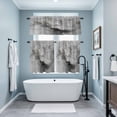 thumbnail image 3 of Grey Ombre Marble Kitchen Curtains Sets for Windows 24 Inch Length, Gray Marble Crack Abstract Modern Rod Pocket Window Treatments Tier Curtains and Valances Set for Bedroom/Bathroom, 3 of 8