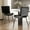 Black, variant on Dining Chairs Set of 4, Modern Armless Side Chairs Faux Leather Cushion Seat for Home, Kitchen, Living Room, Bedroom, Restaurant. Brown