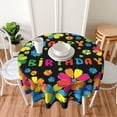thumbnail image 6 of Happy Birthday Tablecloth, Birthday Tablecloth, Birthday Party Tablecloth Seasonal Dining-Table Cover, 60 inch Round for Home Party Picnic, 6 of 6