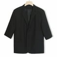 thumbnail image 7 of Mens Solid Color Blazer Jacket One Button Casual Suit Jackets Stretch Lapel Breasted Sport Coat, 7 of 7