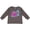 Charcoal Grey, variant on Cute Pink Sea Turtle Boys or Girls Long Sleeve Toddler T-Shirt