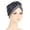 Dark Gray, variant on Women Shiny Sequin Turban Beanie Hat Stretch Cap Headwear Hair Wrap Headwrap