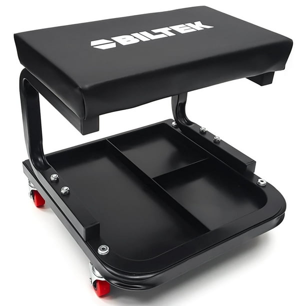 Rolling work seat 2024 with tool tray
