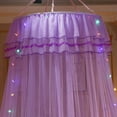 thumbnail image 5 of Round Lace Curtain Dome Bed Canopy Netting Princess Mosquito Net For Queen King Size Bed, 5 of 7