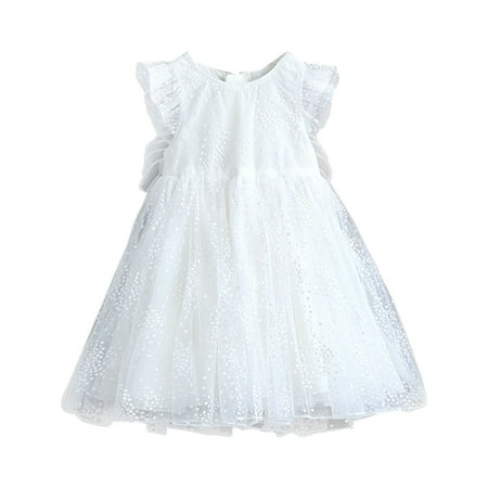

ZHAGHMIN Dresses for Girls 10-12 Years Old Fairy Tulle Dress Sleeveless Princess Birthday Elegant Outfit Toddler Kids Baby Girls Butterfly Dresses 4 Years Old Girl Clothes Identity Dress Girls 4T Gi