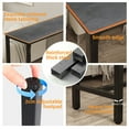 thumbnail image 7 of Wisfor Sintered Stone Counter Height Pub Bar Table Kitchen Dining Table,47.2x15.75x41.4", Matte Gray, 7 of 7