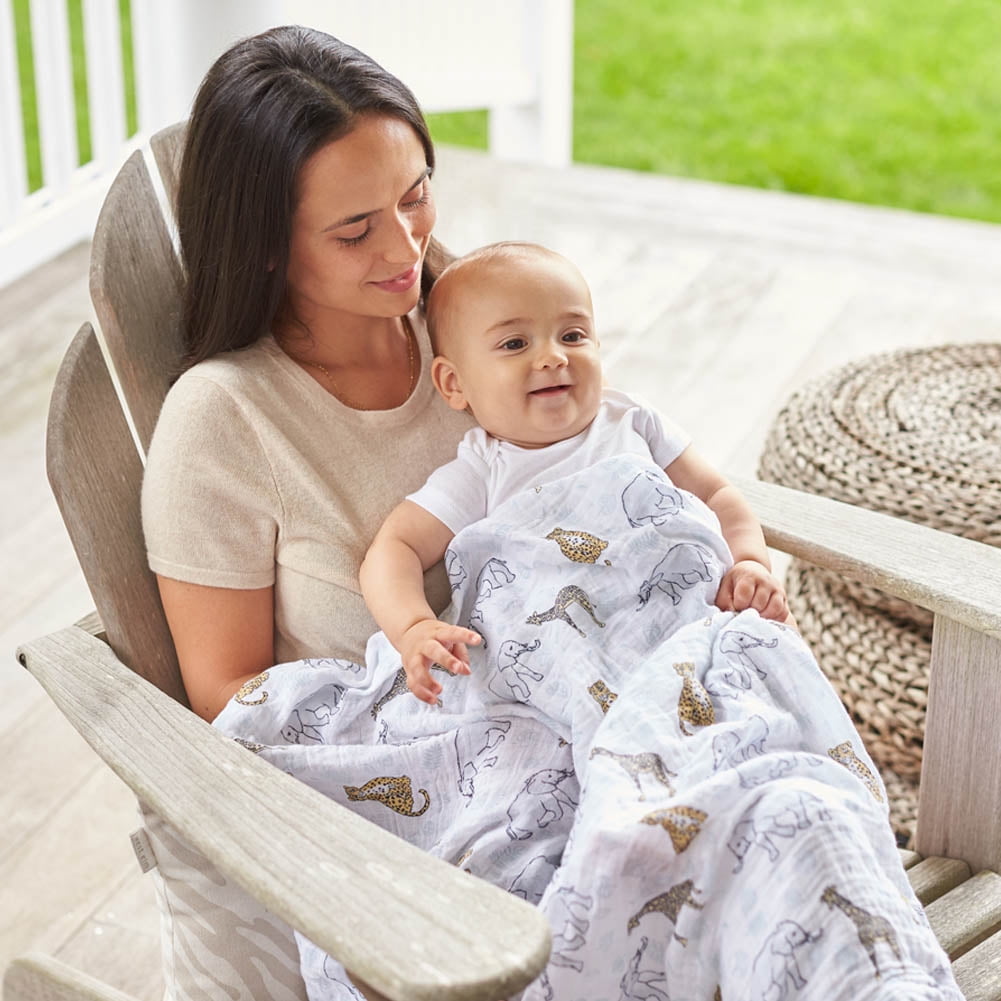Aden Anais Classic 4 Pack Muslin Swaddles Jungle