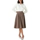 thumbnail image 2 of Camisas de Botón de Manga Larga para Mujeres Blusas de Chiffon Casual Tops de Trabajo con Cuello 2025 2XL Blanca, 2 of 6