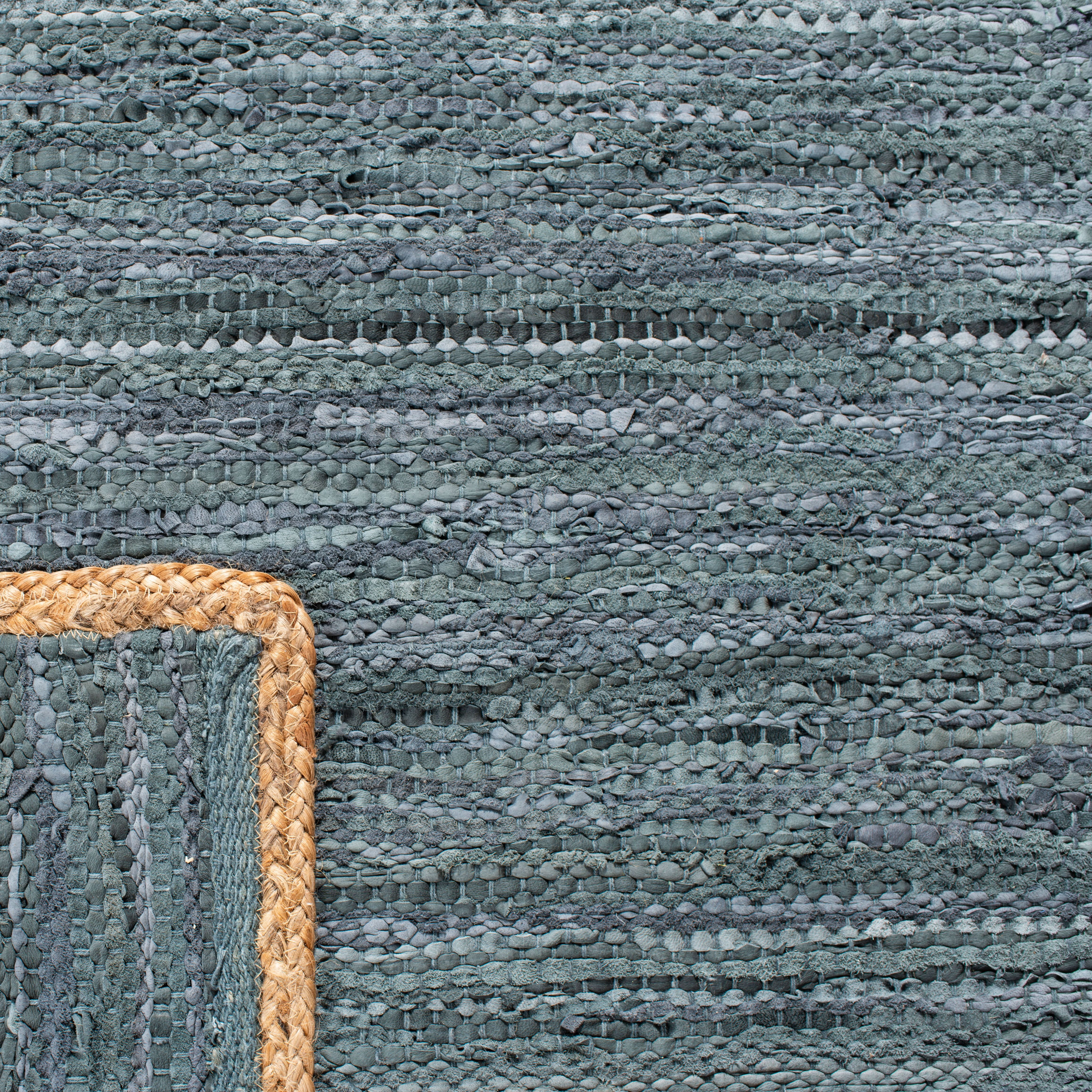 SAFAVIEH Cape Cod Ainsley Texture/Embroidery Area Rug, Gray/Natural, 3' x 5'