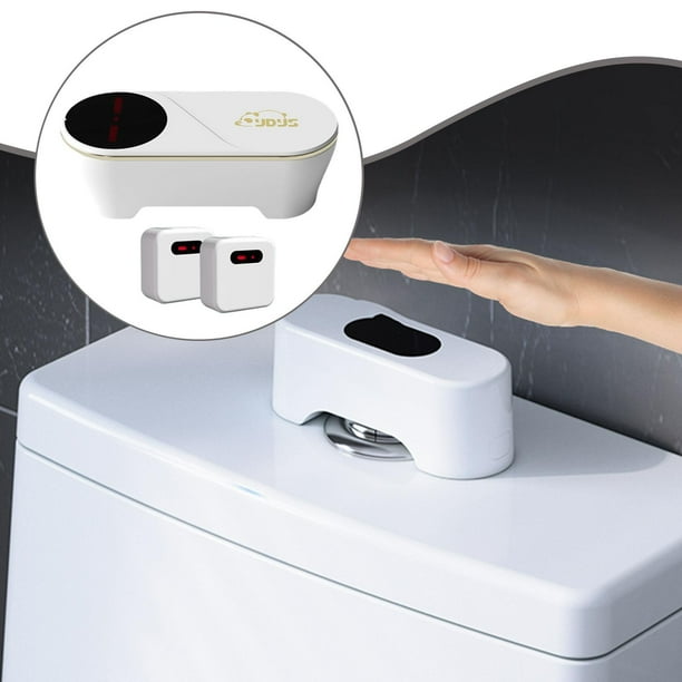 Descarga Automática de Inodoros Sin Contacto, Sensores, Asistente de Descarga de Inodoros, Descarga Automática de Baño para Restaurantes Y Hogares. Estilo C