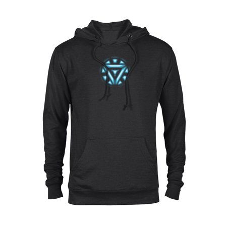 Marvel Studios Iron Man Tony Stark Arc Reactor - Pullover Hoodie for Adults - Customized-Black