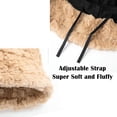thumbnail image 5 of TOPTIE Fuzzy Bucket Hat for Women, Winter Warm Faux Fur Fluffy Bucket Hat, Fisherman Beanie-Beige, 5 of 7