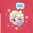 thumbnail image 3 of Disney Emoji - Elsa Snow Queen - Toddler And Youth Short Sleeve Graphic T-Shirt, 3 of 5