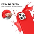 thumbnail image 2 of Funda de silicona roja GUAGUA para iPhone 13 Pro Max de 6.7 pulgadas, 2 of 9