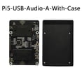 thumbnail image 2 of USB Audio Sound Card Module HAT for Raspberry Pi 5 with Earphone Jack, 2 of 5