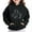 Black, variant on JUSLIO Girls Hoodie Fall/Winter Solid Color Hooded Sweatshirt Athletic Fall/Winter Long Sleeve Tops Sweatshirts Black(4 Years)
