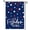Blue, variant on Sm:)e Fireworks Let Freedom Ring Fourth of July Garden Flag 12x18 Inch, Double Sided, Red