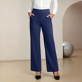 thumbnail image 2 of Laqbezok Women's High Waist Flare Yoga Pants, Bootcut Work Trousers with Pockets, Athletic Dress Slacks for Office & Gym, 2 of 7
