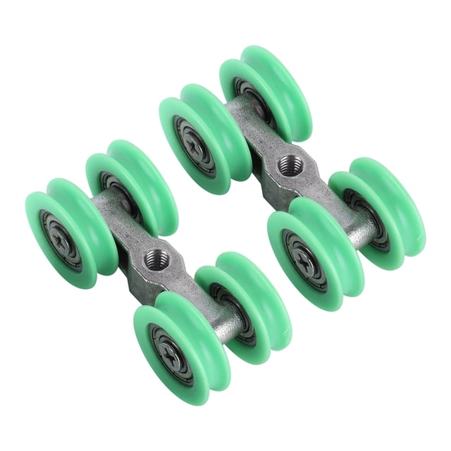 Ruedas de acero inoxidable, 2 piezas en forma de U, ruedas de repuesto para mamparas de ducha de acero inoxidable, uso práctico