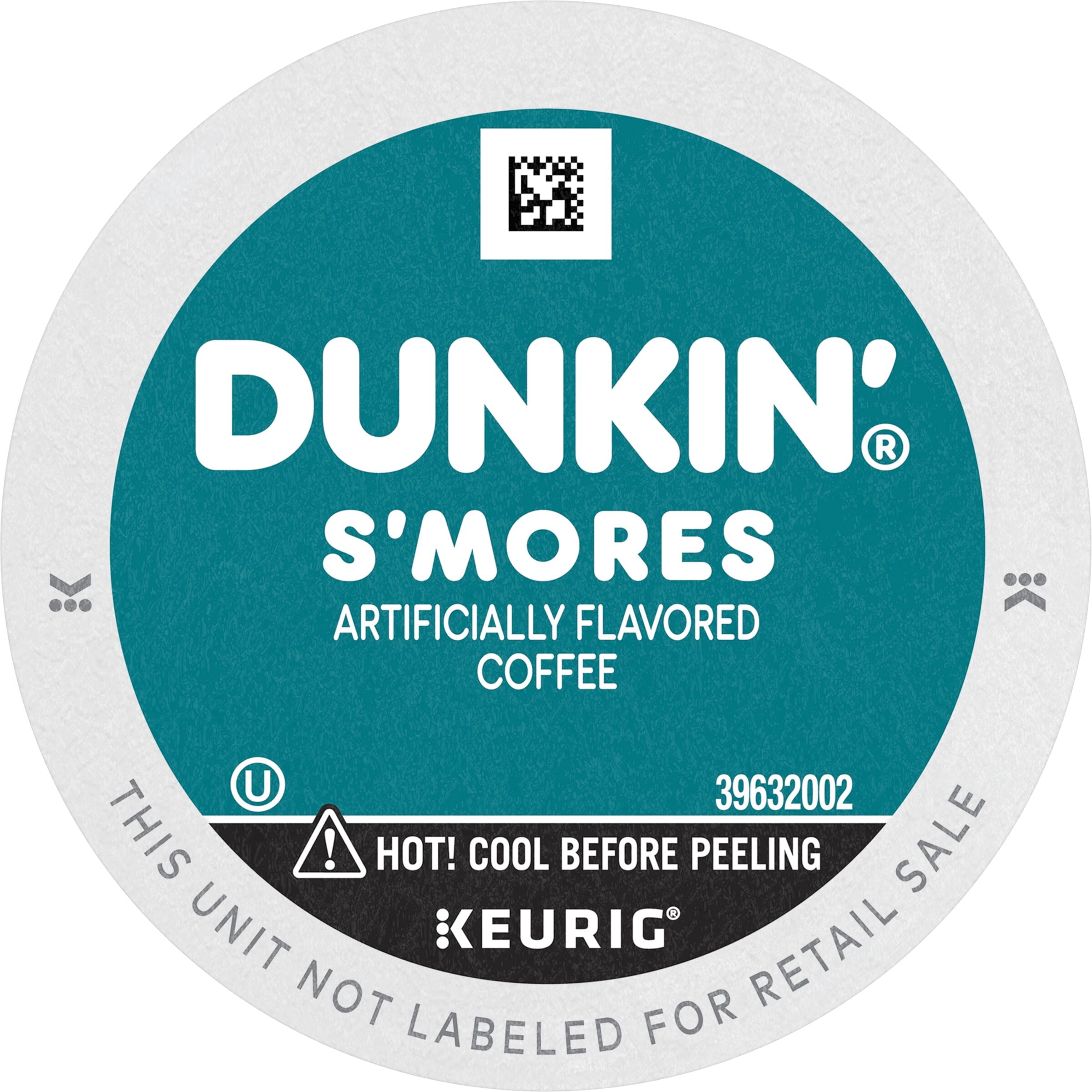 (4 Pack) Dunkin’ S’mores Artificially Flavored Coffee, Medium Roast, Keurig K-Cup Pods, 22 Count Box