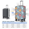 thumbnail image 6 of Bixox Washable Colorful Llama Printed Luggage Cover, Fashion Suitcase Protector Fits for Small luggage, 6 of 8