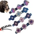 thumbnail image 1 of Pinza para el pelo Positivte3c, pinza para el pelo trenzada Positivte, pinzas para el pelo trenzadas con piedras de cristal brillantes, pinza para el pelo trenzada, pinzas para el pelo con diamantes d, 1 of 6