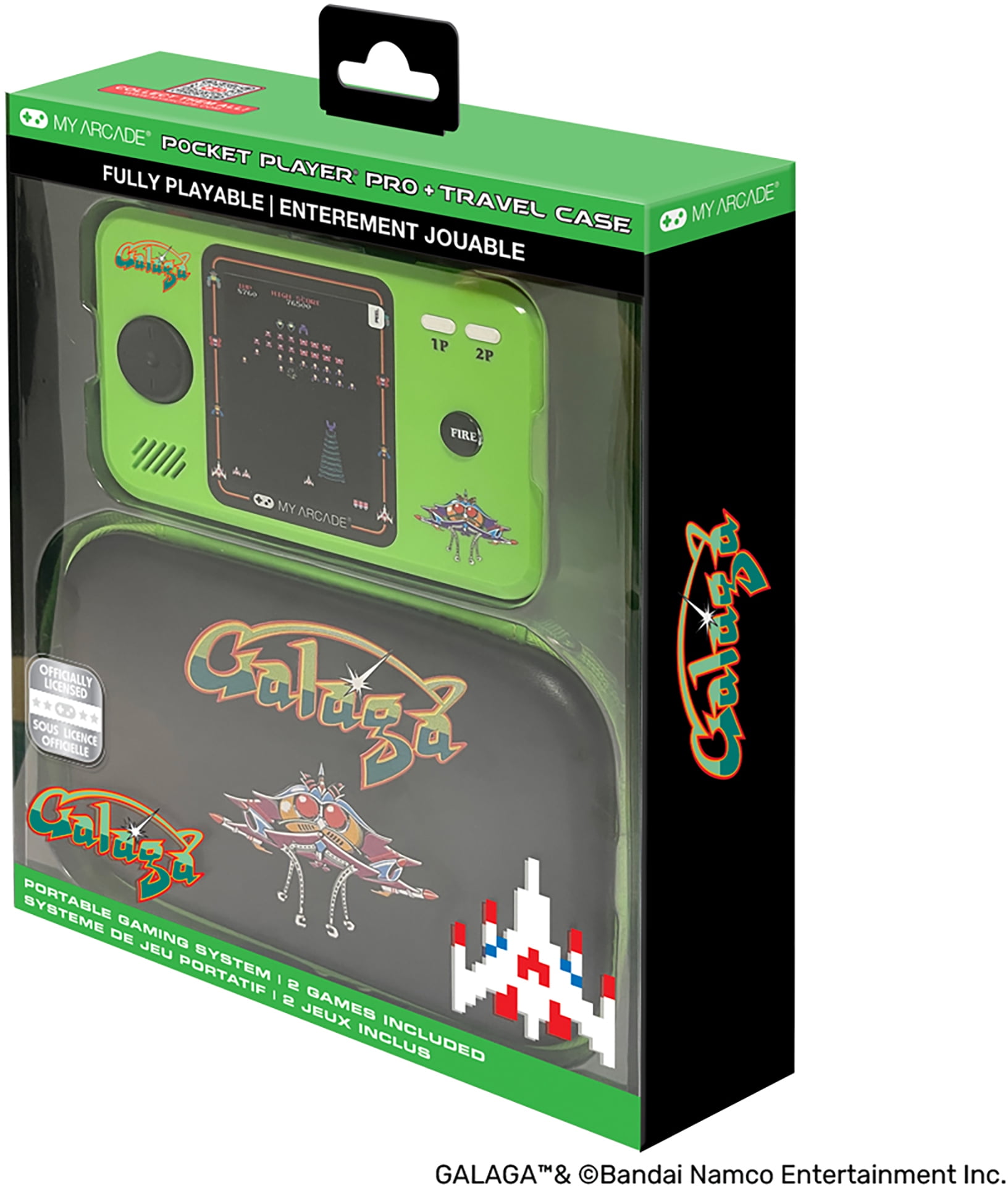 Nintendo Switch LSI My Arcade Pocket Player Galaga My Arcade, Galaga Pocket Player, Collectible Handheld Console, 3