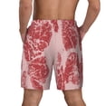 thumbnail image 2 of Lsque Mens Swim Trunks Red Meat Pattern - Bathing Suit Compression Liner - Beach Swim Shorts Swimwear - (S-3XL) - Stretch Quick Dry -XX-Large, 2 of 9