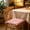 Pink, variant on Thick Striped Corduroy Square Seat Cushion with Fixed Ties 38x38cm Office Dining Window Futon Chair Pad,Green