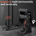 thumbnail image 6 of For Google Pixel 11 Pro XL Case With Invisible Magnetic O-Ring Stand Shockproof Phone Case,Black,For Pixel 11 Pro XL, 6 of 6